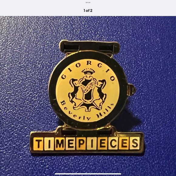 Desk Clock Giorgio of Beverly Hills Glass Crystal - Picture 4 of 4